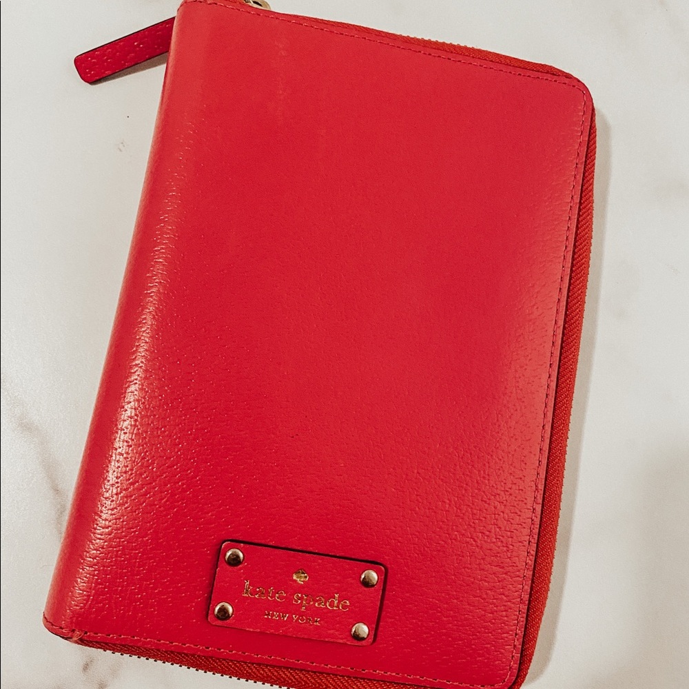 Kate Spade Wellesley Planner Hot Pink Agenda Organizer Cash Envelopes
